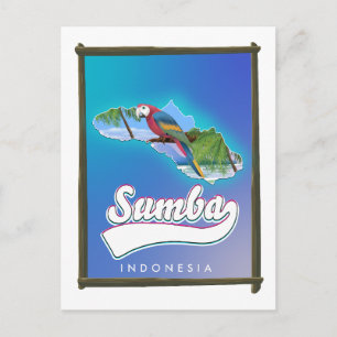 Cartão Postal De Festividades Viagem da Ilha Sumba da Indonésia
