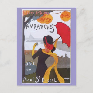 Cartão Postal De Festividades Viagem francês Vintage Ad 1910