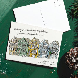 Cartão Postal De Festividades Viagem Pintada Damas de São Francisco