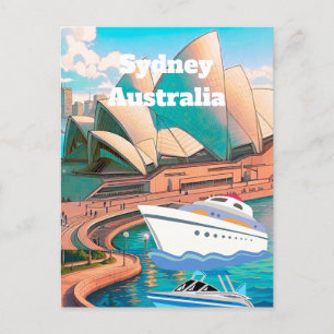 Cartão Postal De Festividades Viagem Postcard Art, Austrália Tr