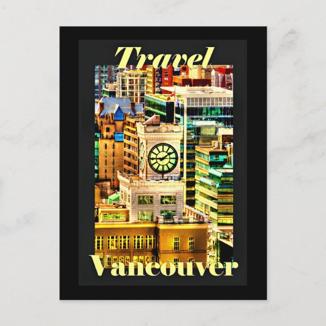 Cartão Postal De Festividades Viagem Vancouver, Colúmbia Britânica (Frente)