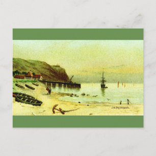Cartão Postal De Festividades Victorian seaside