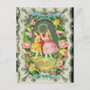 Cartão Postal De Festividades Victorian Valentine Card