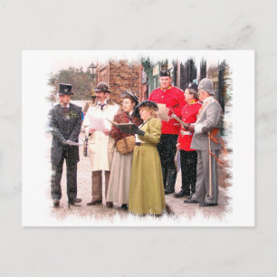 CARTÃO POSTAL DE FESTIVIDADES VICTORIANO CHRISTMAS CAROL SINGERS