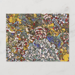 Cartão Postal De Festividades Vidro Arrefecido Floral Botânico