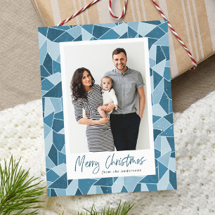 Cartão Postal De Festividades Vidro Estendido De Água Foto De Natal Merry