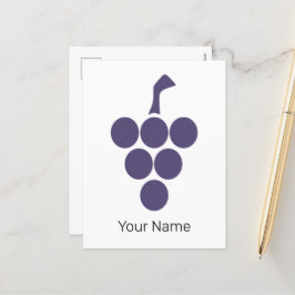 Cartão Postal De Festividades Vinho Ou Vinho Para Uvas E Uvas Sommelier