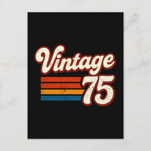 Cartão Postal De Festividades Vintage 1975 feita em 1975 50º Aniversário 50 Anos