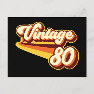 Cartão Postal De Festividades Vintage 80
