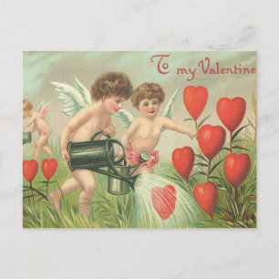 Cartão Postal De Festividades Vintage "Ao meu Namorados"