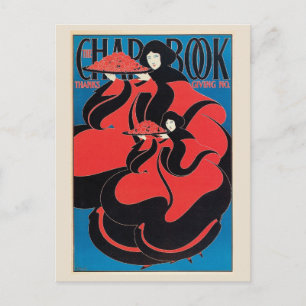 Cartão Postal De Festividades Vintage Art Nouveau — revista de Ação de Graç