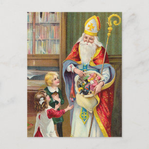 Cartão Postal De Festividades Vintage Christmas Postcard