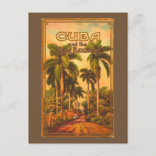 Cartão Postal De Festividades Vintage Cuban Viagem - Cuba Railroad