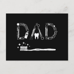 Cartão Postal De Festividades Vintage Dentist Pai Padre Avô Dia de os pais Me