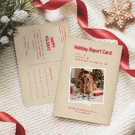 Cartão Postal De Festividades Vintage Funny Pet Photo Christmas Holiday Postcard
