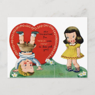 Cartão Postal De Festividades vintage kids valentine postcards