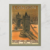 Vintage London Railroad Viagem Advertisement