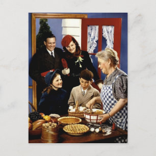 Cartão Postal De Festividades Vintage : Natal-