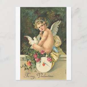 Cartão Postal De Festividades Vintage Para Meu Namorados
