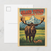 vintage Parque Nacional Grand Teton Wyoming Retro