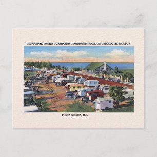 Cartão Postal De Festividades Vintage Punta Gorda Charlotte Harbor Flórida