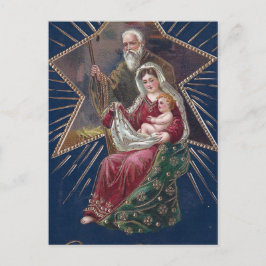 Cartão Postal De Festividades Vintage Religião Mary e Bebê Jesus Natal