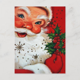 Cartão Postal De Festividades Vintage Santa Claus
