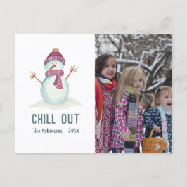 Cartão Postal De Festividades Vintage Style Winter Christmas Family Photo