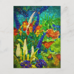 Cartão Postal De Festividades Vintage Tropical Landscape Scenery