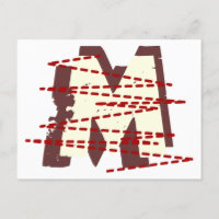 Vintage Urban Grunge - Letra Monograma Distinta