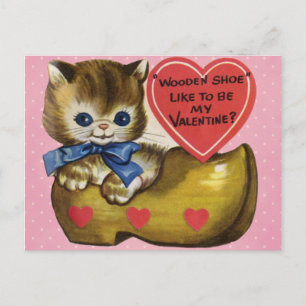 Cartão Postal De Festividades Vintage Valentine's for Kids