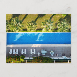 Cartão Postal De Festividades Vista aérea de natação