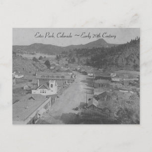 Cartão Postal De Festividades Vista antiga Estes Park Colorado em PCs da cidade