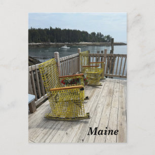 Cartão Postal De Festividades Vista cênnica na costa do Maine