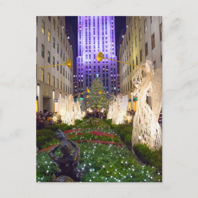 Cartão Postal De Festividades Vista da Árvore de Natal 2015 (Frente)