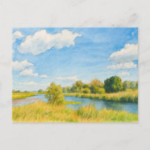 Vista da Guelpe Havel em estilo aquarela havelland