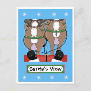 Cartão Postal De Festividades Vista de papais noeis 2