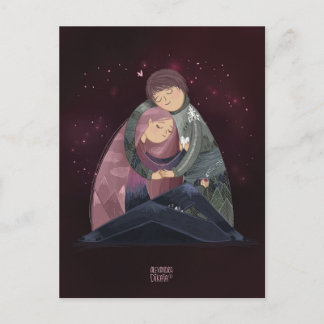 Cartão Postal De Festividades Você é meu mundo por Alexandra Dikaia Love