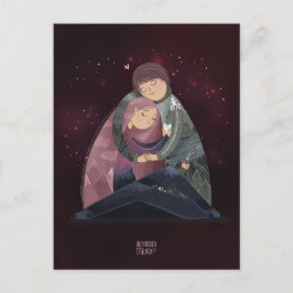 Cartão Postal De Festividades Você é meu mundo por Alexandra Dikaia Love