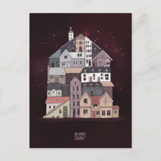 Cartão Postal De Festividades Você é minha casa por Alexandra Dikaia Love