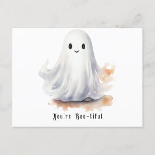 Cartão Postal De Festividades Você é o Bonito Fantasma Fantasma do Boo.