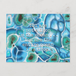 Cartão Postal De Festividades Você é o Oceano - Larimar Crystal Art