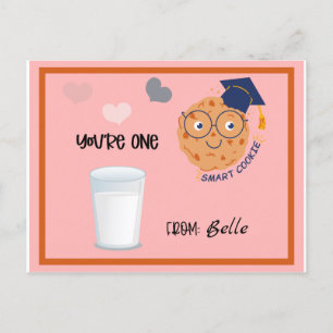 Cartão Postal De Festividades Você é um Smart Cookie Dia de os namorados Card