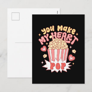 Cartão Postal De Festividades Você Faz Meu Coração Pular Dia dos Namorados Diver