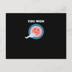 Cartão Postal De Festividades Você ganhou a ciência humana da evolução da