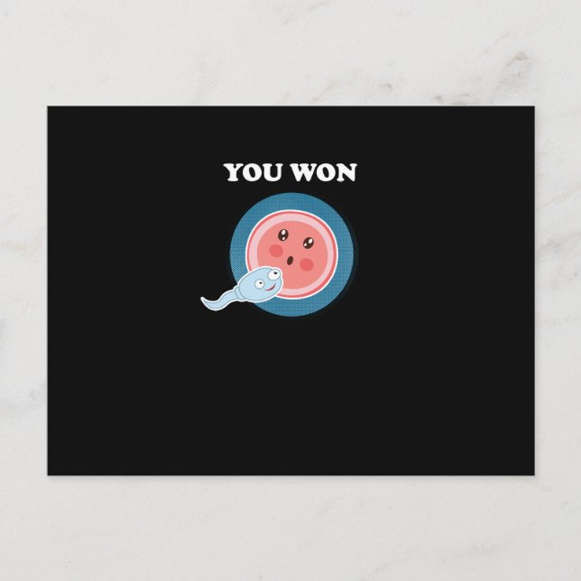 Cartão Postal De Festividades Você ganhou a ciência humana da evolução da (Frente)