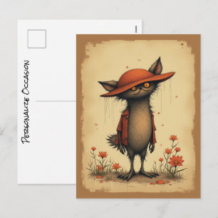 Cartão Postal De Festividades Você não achou que eu responderia, achou? Arte