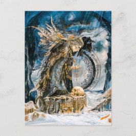 Cartão Postal De Festividades Völva, o Seeress da Profecia Nórdica