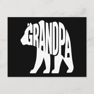 Cartão Postal De Festividades Vovô Urso
