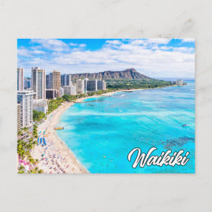 Cartão Postal De Festividades Waikiki, Havaí, Estados Unidos